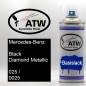 Preview: Mercedes-Benz, Black Diamond Metallic, 025 / 0025: 400ml Sprühdose, von ATW Autoteile West.